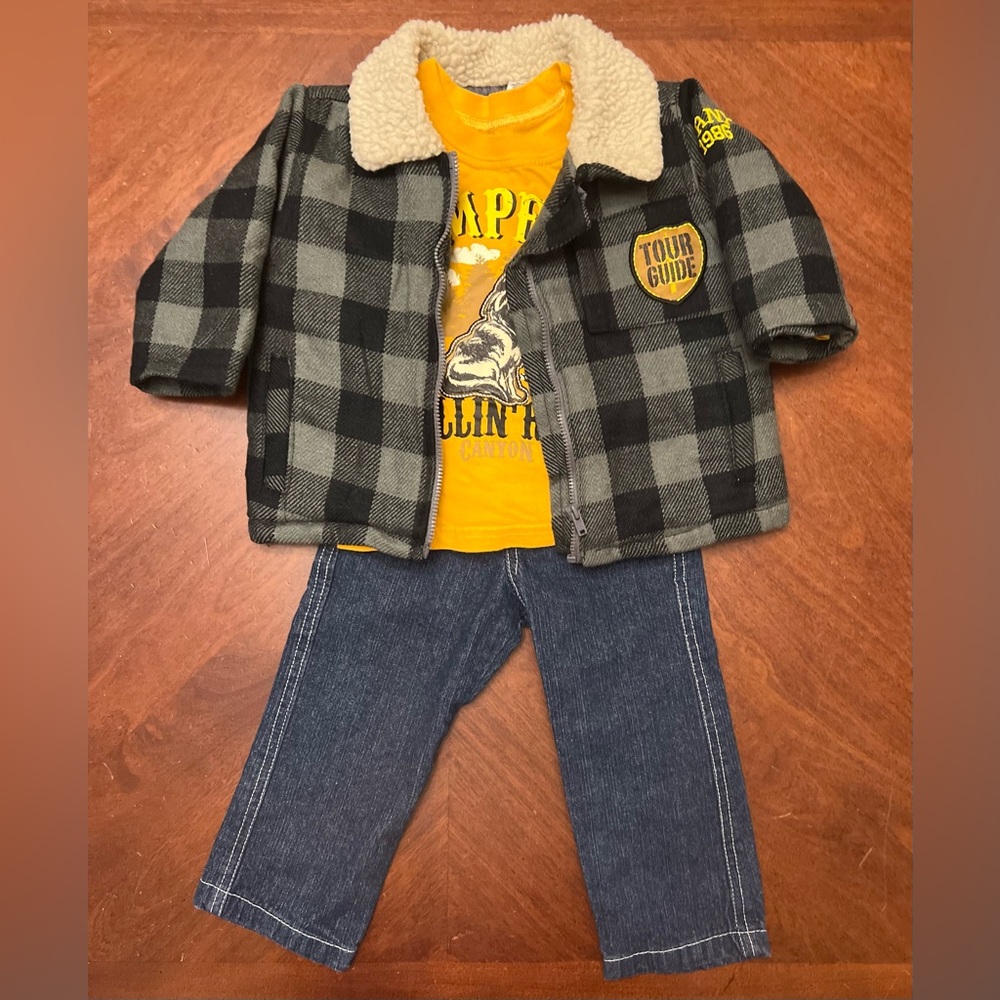 Toddler Boys Outfit 3pc Set Size 18M Z Boyz Wear